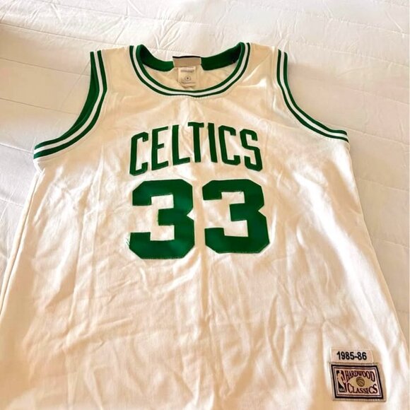 Vintage 1985 Hardwood Classic Celtics Larry Bird Jersey size Small - Picture 1 of 4